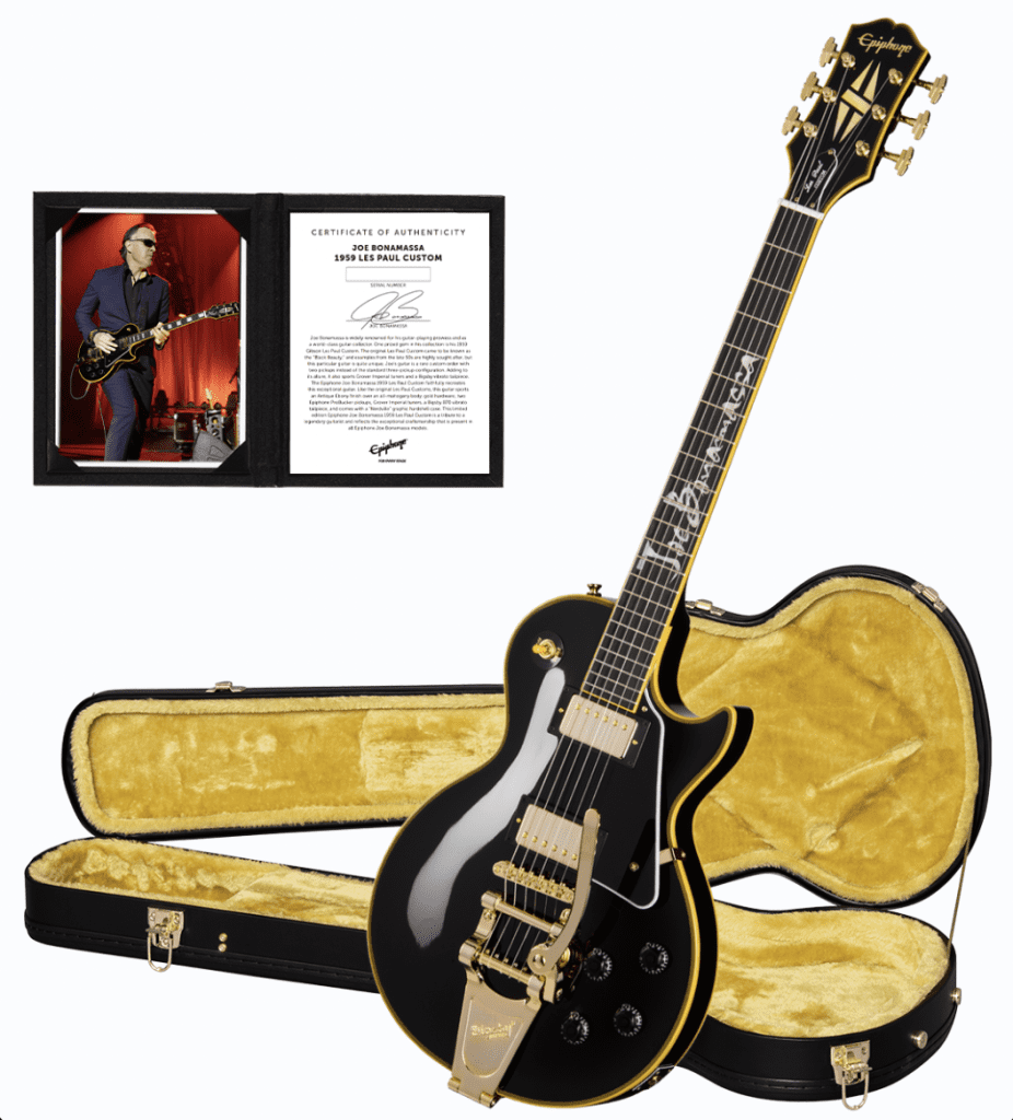 Epiphone Les Paul Joe Bonamassa 限定品 希少 2025 Joe Bonamassa '59 Epiphone Les Paul Custom in Antique Ebony